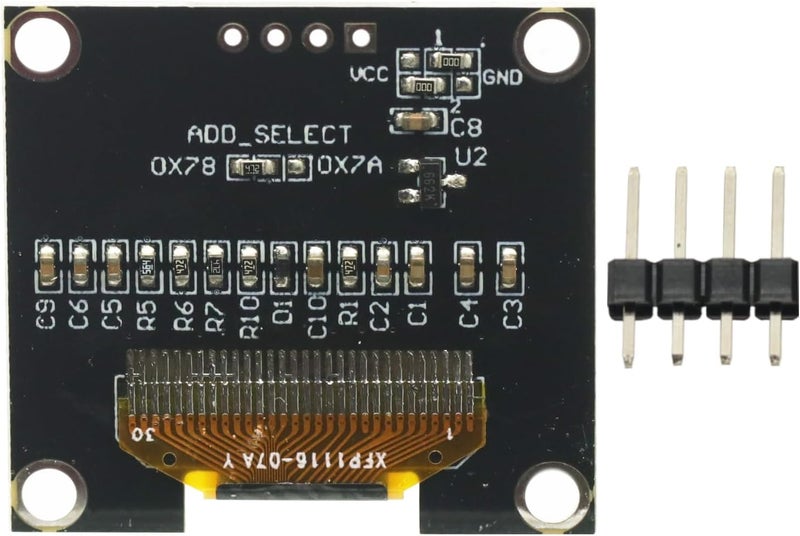 GODIYMODULES 2 Pcs 4PIN 1.3" 1.3 inch IIC I2C OLED Display Module 128x64 SSH1106 Digital OLED LCD Display White Module for Arduino Raspberry Pi Screen 12864 LCD Screen Board - Image 4